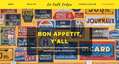 Desktop Screenshot of cafecrepeofaustin.com